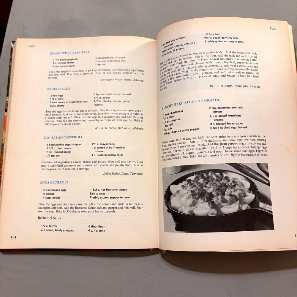 Vtg 1971 Southern Living Casseroles Cookbook Retro Mid Century Kitchen Kitsch